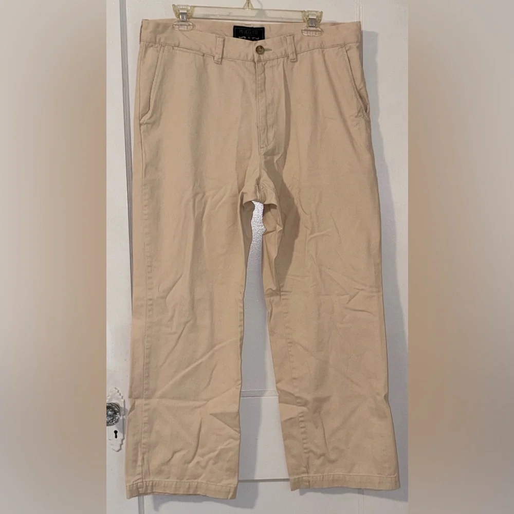 Vintage PLUGG CO. Bright beige khakis Mens 36x30